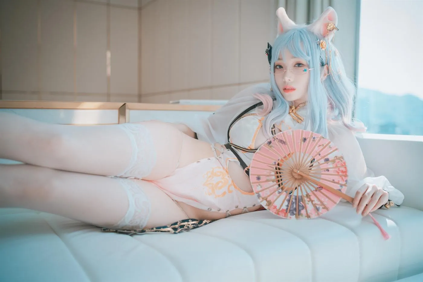 Bambi밤비 – NO.86 [DJAWA] Le Chat Porte un Qípáo [87P]插图1